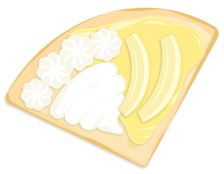 生クリームカスタードバナナのイメージ画像